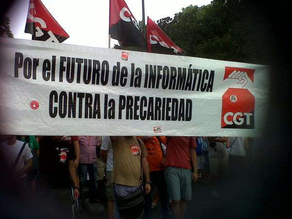 Por el futuro de la Informática. Contra la precariedad. CGT